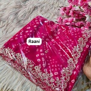 Beautiful Indian saree with unstitched blouse